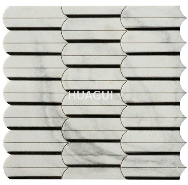 Stainless steel artistic tile backsplash