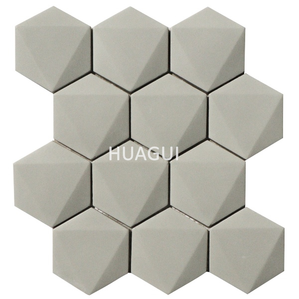 Hexagon fireclay tiles