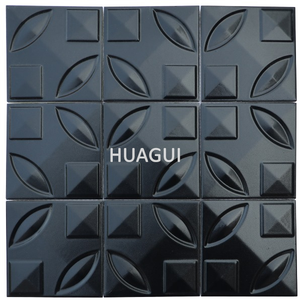 Black artistic tile